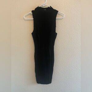 Naked Wardrobe Classic Black Midi Dress